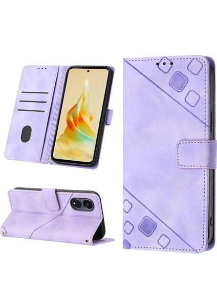Reno 8t Pu Deri Flip Kadın Cüzdan Telefon Kılıfı Askılı Çapraz Askılı Askı (Yurt Dışından) fiyatları