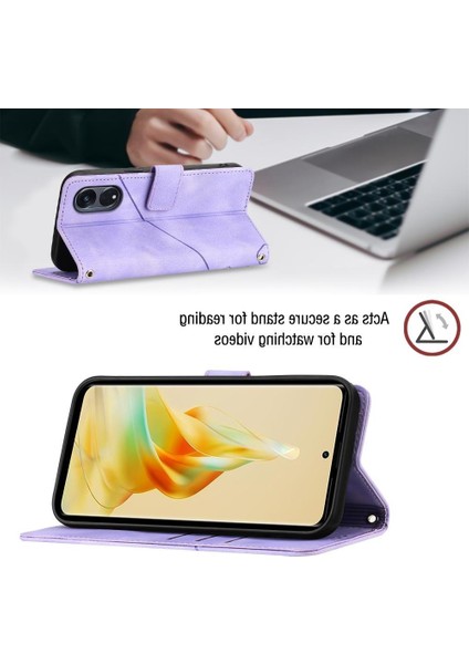 Reno 8t Pu Deri Flip Kadın Cüzdan Telefon Kılıfı Askılı Çapraz Askılı Askı (Yurt Dışından) modelleri