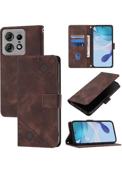 Edge 50 Pro Pu Deri Flip Kadın Cüzdan Telefon Kılıfı Askılı Çapraz Askılı Askı (Yurt Dışından) indirimleri