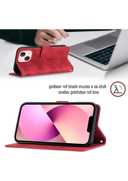 iPhone 14 Pu Deri Flip Kadın Cüzdan Telefon Kılıfı Askılı Çapraz Askılı Askı (Yurt Dışından) modelleri