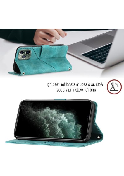 iPhone 11 Pro Pu Deri Flip Kadın Cüzdan Telefon Kılıfı Askılı Çapraz Askılı Askı (Yurt Dışından) modelleri