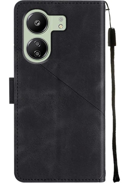 Redmi 13C Pu Deri Flip Kadın Cüzdan Telefon Kılıfı Askılı Çapraz Askılı Askı (Yurt Dışından) modelleri
