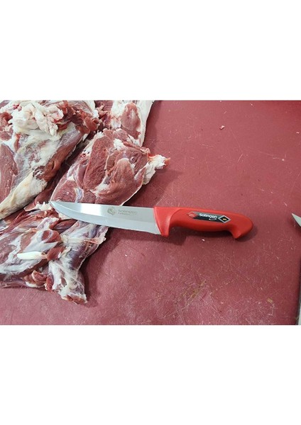Kırmızı Kasap Bıçağı 2mm Kalınlık, Dayanıklı ve Şık Tasarım