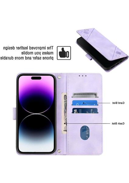 iPhone 14 Pro Max Pu Deri Flip Kadın Cüzdan Telefon Kılıfı Askılı Çapraz Askılı Askı (Yurt Dışından) modelleri