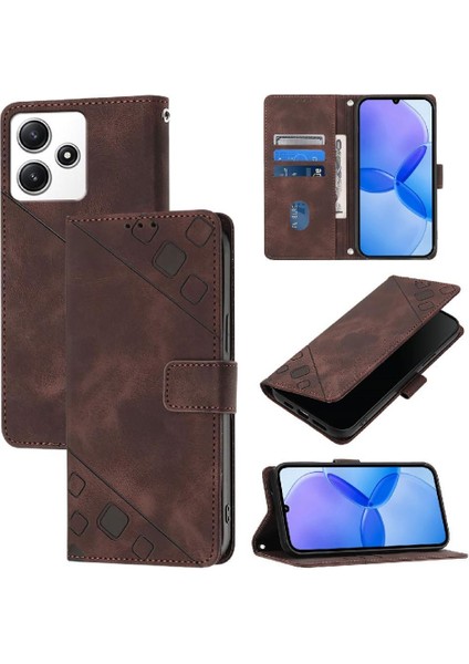 Poco M6 Pro Pu Deri Flip Kadın Cüzdan Telefon Kılıfı Askılı Çapraz Askılı Askı (Yurt Dışından) indirimleri