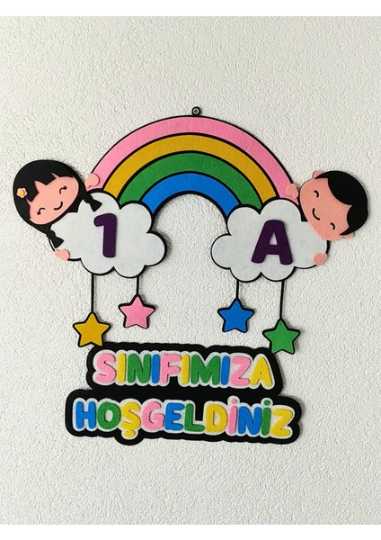 Sınıfımıza Hoş Geldiniz Kapı Süsü Keçe fiyatları
