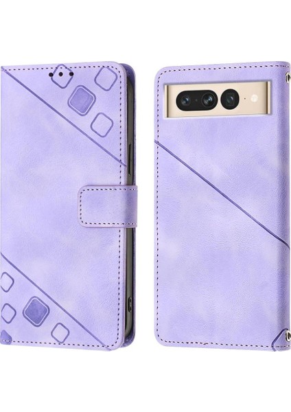 Pixel 7 Pro Pu Deri Flip Kadın Cüzdan Telefon Kılıfı Askılı Çapraz Askılı Askı (Yurt Dışından) fırsatları