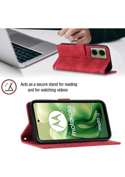Moto G24 Pu Deri Flip Kadın Cüzdan Telefon Kılıfı Askılı Çapraz Askılı Askı (Yurt Dışından) indirimleri