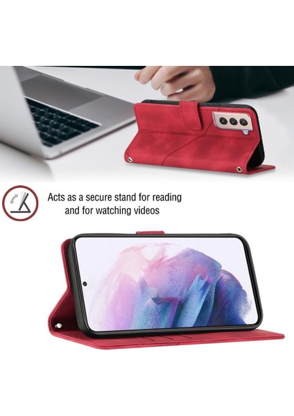 Galaxy S21 Plus Pu Deri Flip Kadın Cüzdan Telefon Kılıfı Askılı Çapraz Askılı Askı (Yurt Dışından) modelleri