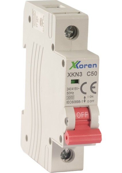 10KA 1p C Tipi 10A Otomatik Sigorta(12 Adet)(Kutu)