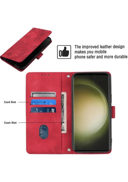 Galaxy S23 Ultra Pu Deri Flip Kadın Cüzdan Telefon Kılıfı Askılı Çapraz Askılı Askı (Yurt Dışından) fırsatları
