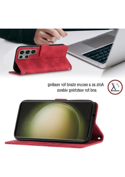 Galaxy S23 Ultra Pu Deri Flip Kadın Cüzdan Telefon Kılıfı Askılı Çapraz Askılı Askı (Yurt Dışından) indirimleri