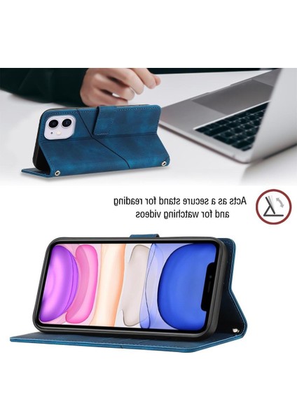iPhone 11 Pu Deri Flip Kadın Cüzdan Telefon Kılıfı Askılı Çapraz Askılı Askı (Yurt Dışından) modelleri