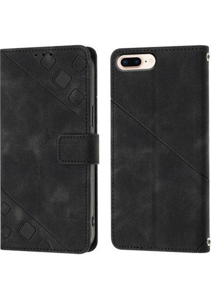 iPhone 8 Plus Pu Deri Flip Kadın Cüzdan Telefon Kılıfı Askılı Çapraz Askılı Askı (Yurt Dışından) modelleri