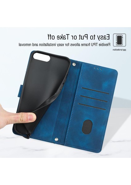iPhone 8 Plus Pu Deri Flip Kadın Cüzdan Telefon Kılıfı Askılı Çapraz Askılı Askı (Yurt Dışından) fırsatları