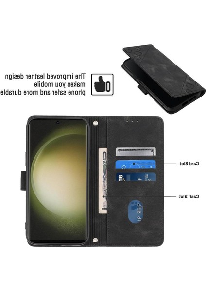 Galaxy S23 Ultra Pu Deri Flip Kadın Cüzdan Telefon Kılıfı Askılı Çapraz Askılı Askı (Yurt Dışından) modelleri