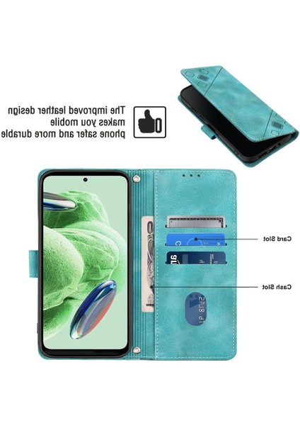 Redmi Note 12 Pu Deri Flip Kadın Cüzdan Telefon Kılıfı Askılı Çapraz Askılı Askı (Yurt Dışından) fırsatları