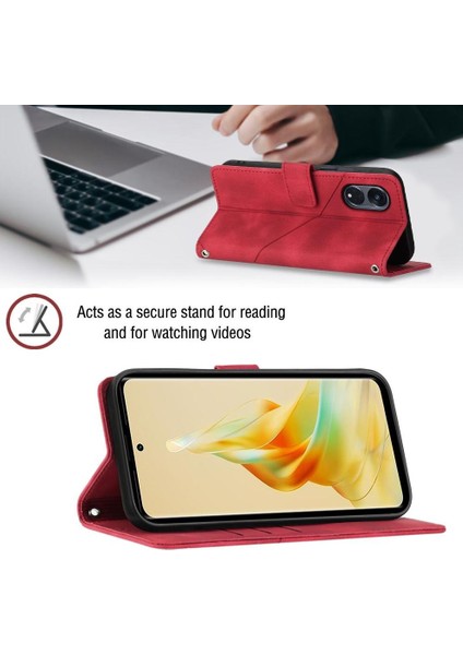 Reno 8t Pu Deri Flip Kadın Cüzdan Telefon Kılıfı Askılı Çapraz Askılı Askı (Yurt Dışından) fırsatları