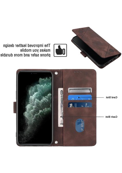 iPhone 11 Pro Max Pu Deri Flip Kadın Cüzdan Telefon Kılıfı Askılı Çapraz Askılı Askı (Yurt Dışından) modelleri