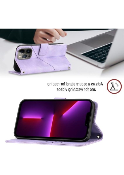 iPhone 13 Pro Max Pu Deri Flip Kadın Cüzdan Telefon Kılıfı Askılı Çapraz Askılı Askı (Yurt Dışından) fiyatları