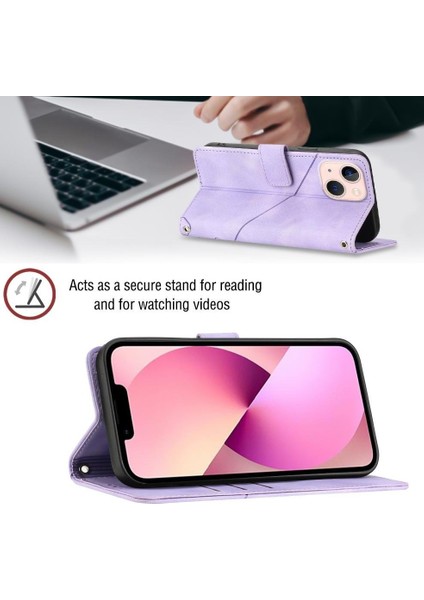 iPhone 14 Pu Deri Flip Kadın Cüzdan Telefon Kılıfı Askılı Çapraz Askılı Askı (Yurt Dışından) indirimleri
