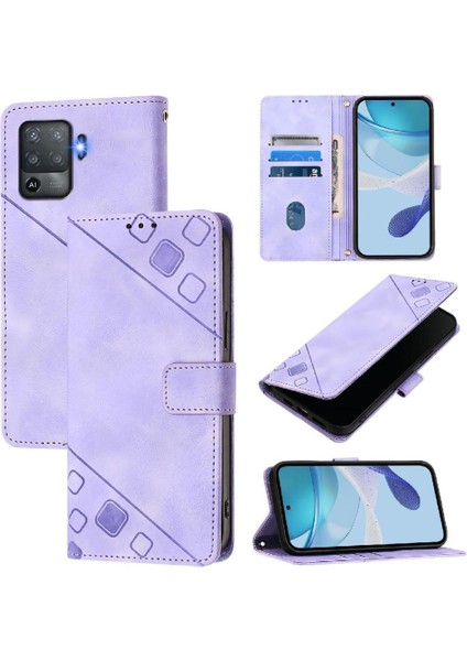 Reno 5 Lite Pu Deri Flip Kadın Cüzdan Telefon Kılıfı Askılı Çapraz Askılı Askı (Yurt Dışından) indirimleri