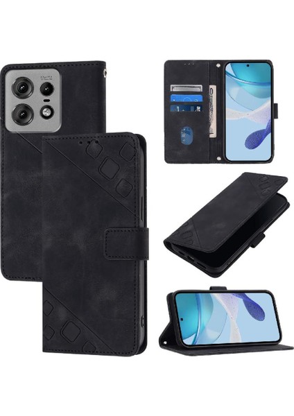 Edge 50 Pro Pu Deri Flip Kadın Cüzdan Telefon Kılıfı Askılı Çapraz Askılı Askı (Yurt Dışından) indirimleri