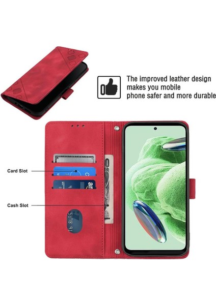 Redmi Note 12 Pu Deri Flip Kadın Cüzdan Telefon Kılıfı Askılı Çapraz Askılı Askı (Yurt Dışından) indirimleri