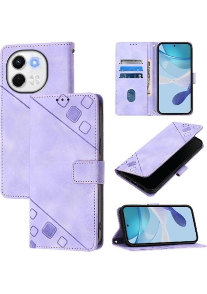 Pova 6 Neo Pu Deri Flip Kadın Cüzdan Telefon Kılıfı Askılı Çapraz Askılı Askı (Yurt Dışından) indirimleri