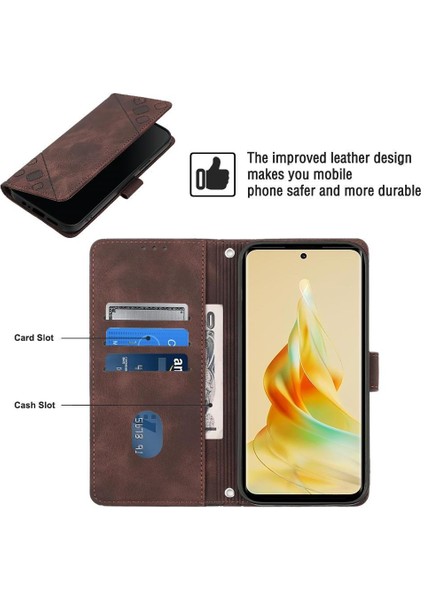 Reno 8t Pu Deri Flip Kadın Cüzdan Telefon Kılıfı Askılı Çapraz Askılı Askı (Yurt Dışından) fırsatları