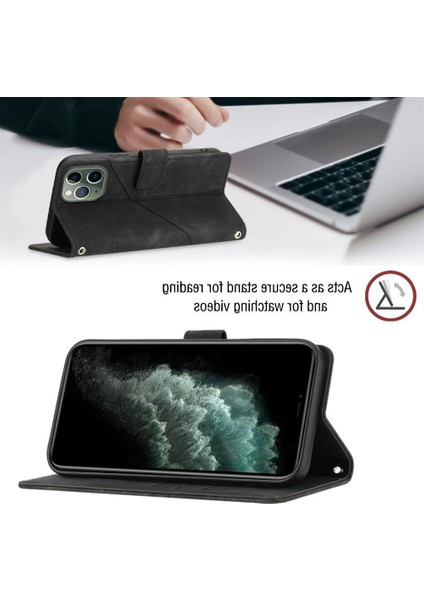 iPhone 11 Pro Pu Deri Flip Kadın Cüzdan Telefon Kılıfı Askılı Çapraz Askılı Askı (Yurt Dışından) indirimleri