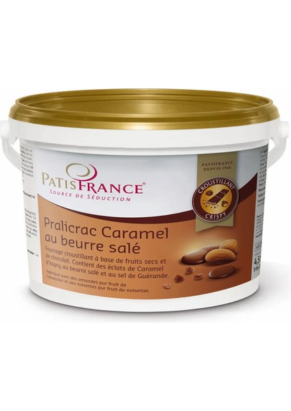 Puratos Patisfrance Pralicrac Tuzlu Tereyağlı Karamel Pralin 4,5 kg