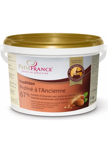 Puratos Patisfrance Fındıklı ve Bademli Geleneksel Pralin 5 kg
