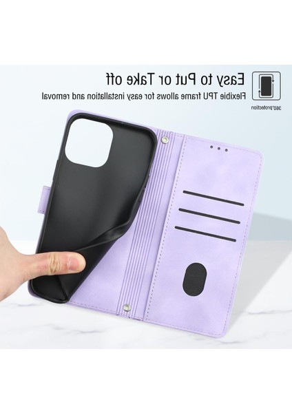iPhone 14 Pro Pu Deri Flip Kadın Cüzdan Telefon Kılıfı Askılı Çapraz Askılı Askı (Yurt Dışından) fırsatları