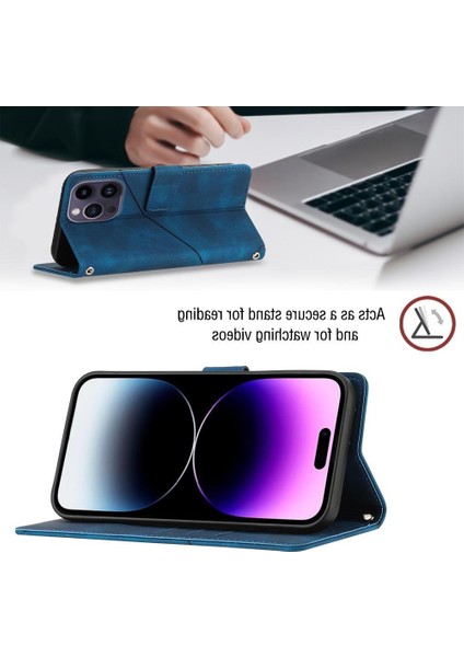 iPhone 14 Pro Pu Deri Flip Kadın Cüzdan Telefon Kılıfı Askılı Çapraz Askılı Askı (Yurt Dışından) indirimleri