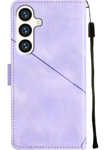 Galaxy S24 Plus Pu Deri Flip Kadın Cüzdan Telefon Kılıfı Askılı Çapraz Askılı Askı (Yurt Dışından) modelleri