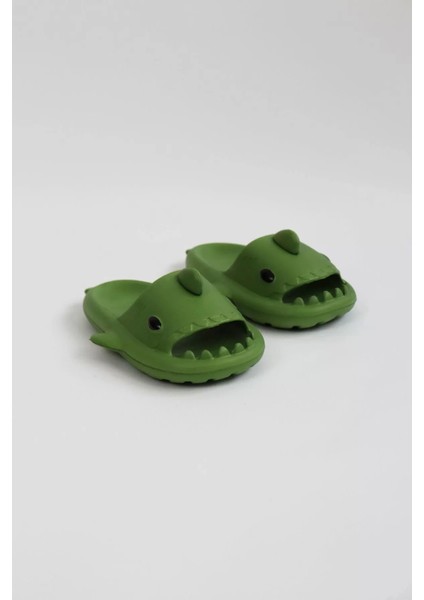 WG500 Köpekbalığı Haki Unisex Tam Ortopedik Terlik Shark Slides fiyatları