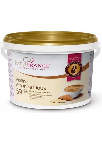 Patisfrance %59 Bademli Akışkan Pralin Badem Ezmesi 5 kg