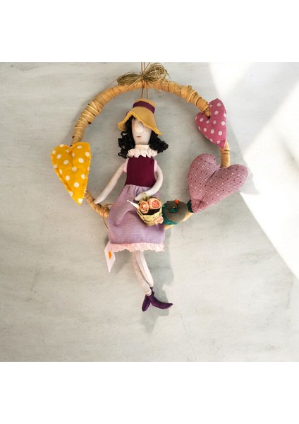 El Yapımı Altın Kızlar Temalı Kapı Süsü