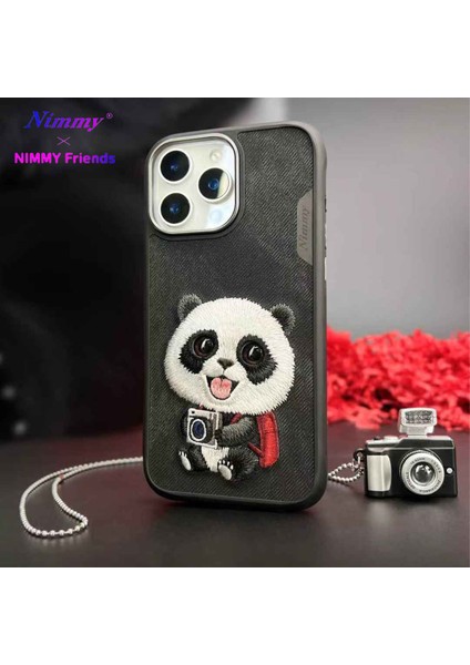 iPhone 16 Uyumlu 3D Göz Panda Detaylı Gerçek Nakış Işlemeli Kabartmalı New Big Eyes Kılıf fiyatları