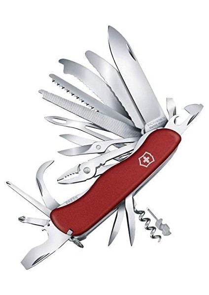 , Isviçre Ordu Bıçağı, Work Champ Xl, Çok Amaçlı, 31 Fonksiyonlu Isviçre Ordu Bıçağı, Bıçak, Büyük, Tirbuşon, 1,5 mm Mini Tornavida, Kilitleme Bıçağı, Kırmızı fiyatları