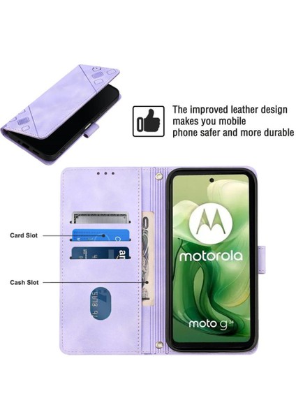 Moto G24 Pu Deri Flip Kadın Cüzdan Telefon Kılıfı Askılı Çapraz Askılı Askı (Yurt Dışından) indirimleri