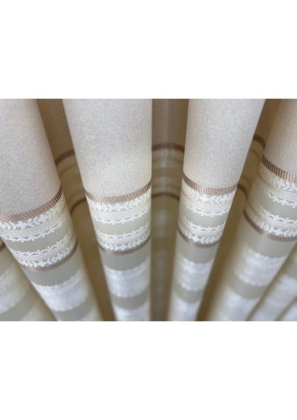 Nivemeshome Urla V-101 Krem 1/3 Sık Pileli Fon Perde Apm modelleri