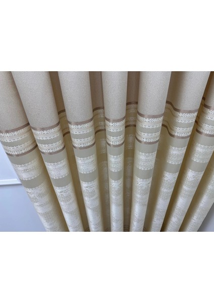 Nivemeshome Urla V-101 Krem 1/3 Sık Pileli Fon Perde Apm indirimleri