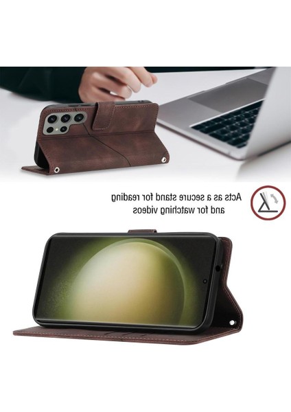 Galaxy S23 Ultra Pu Deri Flip Kadın Cüzdan Telefon Kılıfı Askılı Çapraz Askılı Askı (Yurt Dışından) modelleri