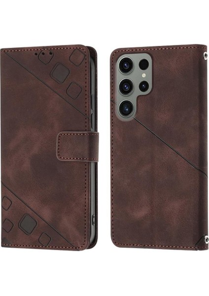 Galaxy S23 Ultra Pu Deri Flip Kadın Cüzdan Telefon Kılıfı Askılı Çapraz Askılı Askı (Yurt Dışından) indirimleri