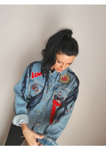 Tasarım Denim Ceket