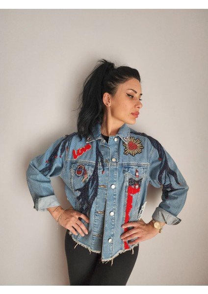 Tasarım Denim Ceket