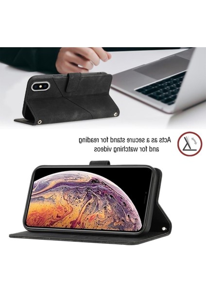 iPhone Xs Max Pu Deri Flip Kadın Cüzdan Telefon Kılıfı Askılı Çapraz Askılı Askı (Yurt Dışından) fırsatları
