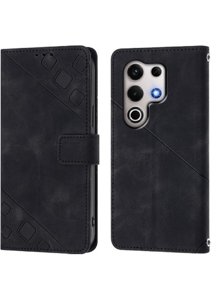 S25 Ultra Pu Deri Flip Kadın Cüzdan Telefon Kılıfı Askılı Çapraz Askılı Askı (Yurt Dışından) fırsatları